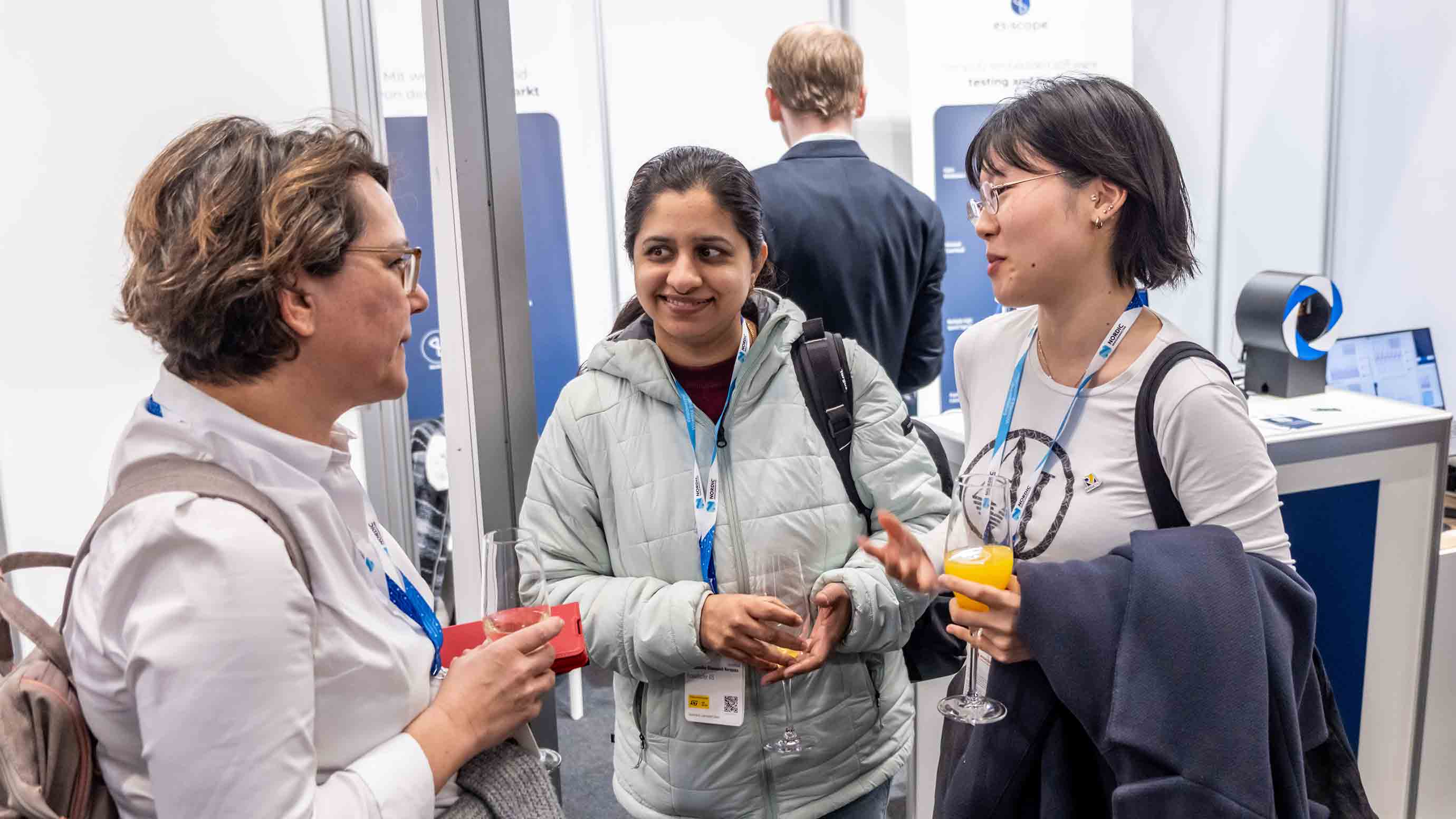 Three female experts networking at women4ew